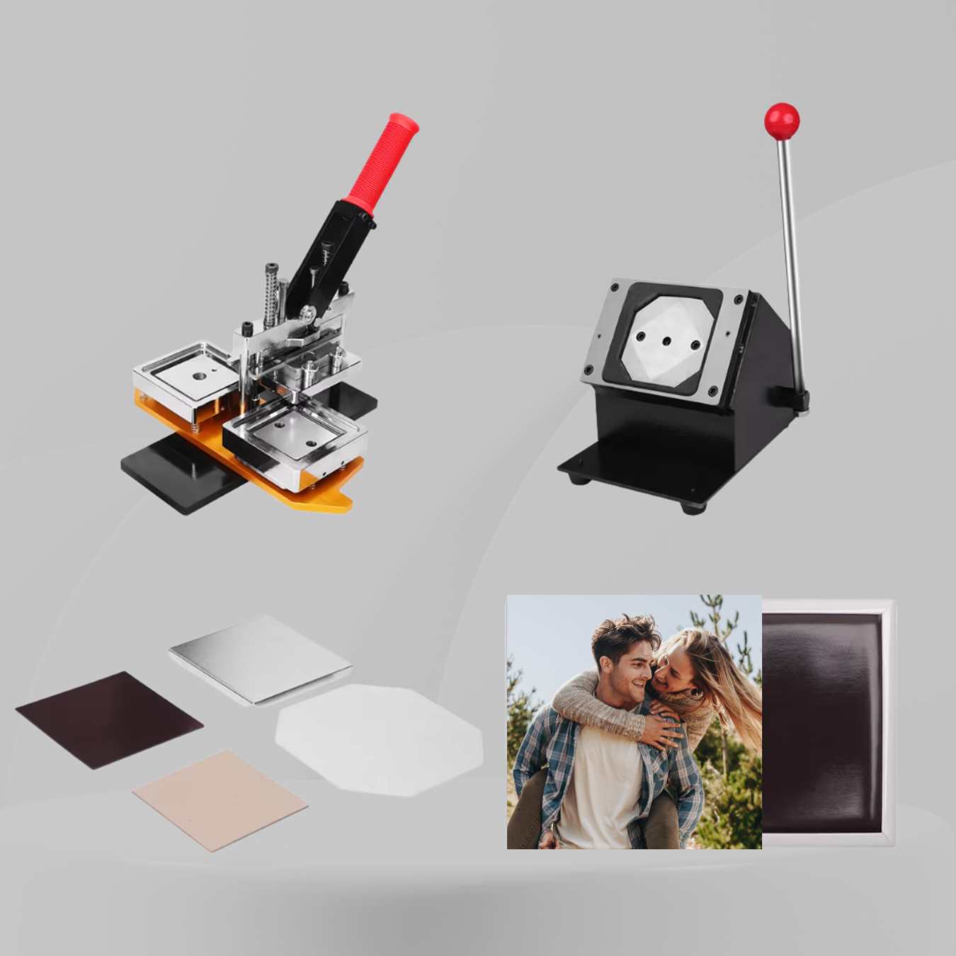 TREASURETOOL 80x80MM（3"x3"） Magnets Machine Kit With Materials