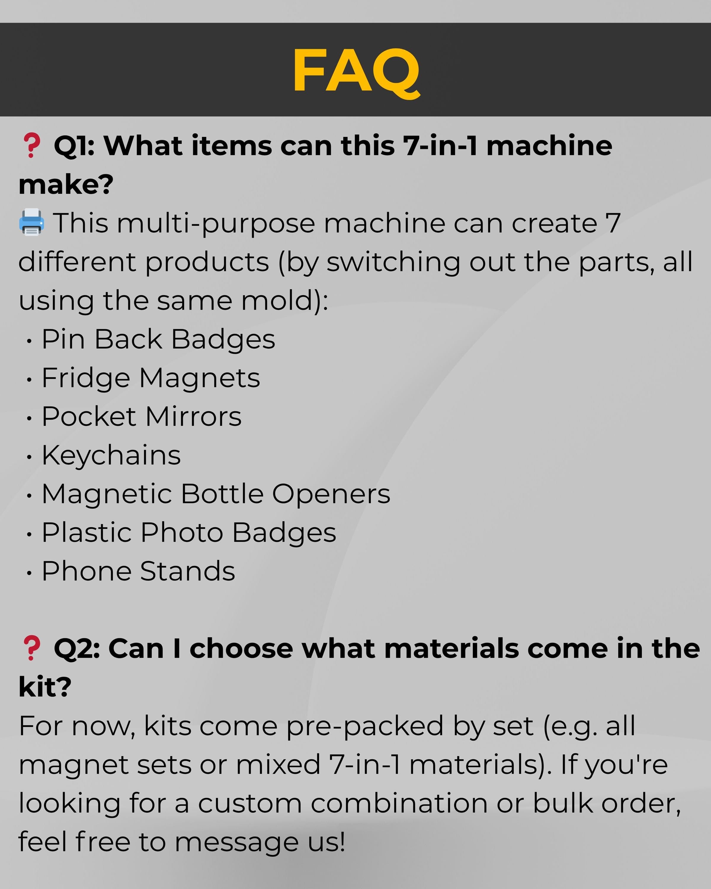 Pro 58mm Magnet Maker Machine Kit Set