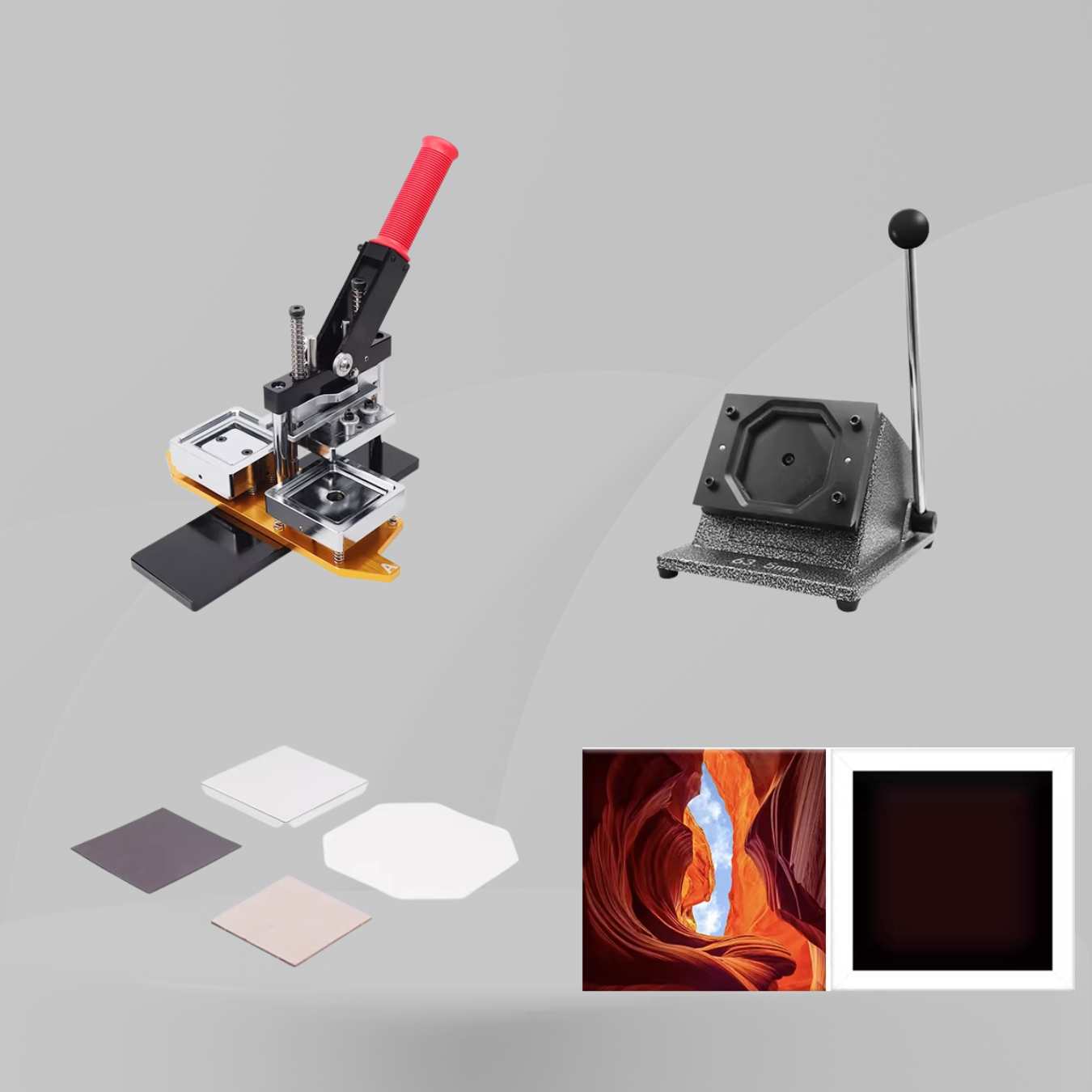 TREASURETOOL 50x50MM (2"x2") Magnets Machine Kit With Materials