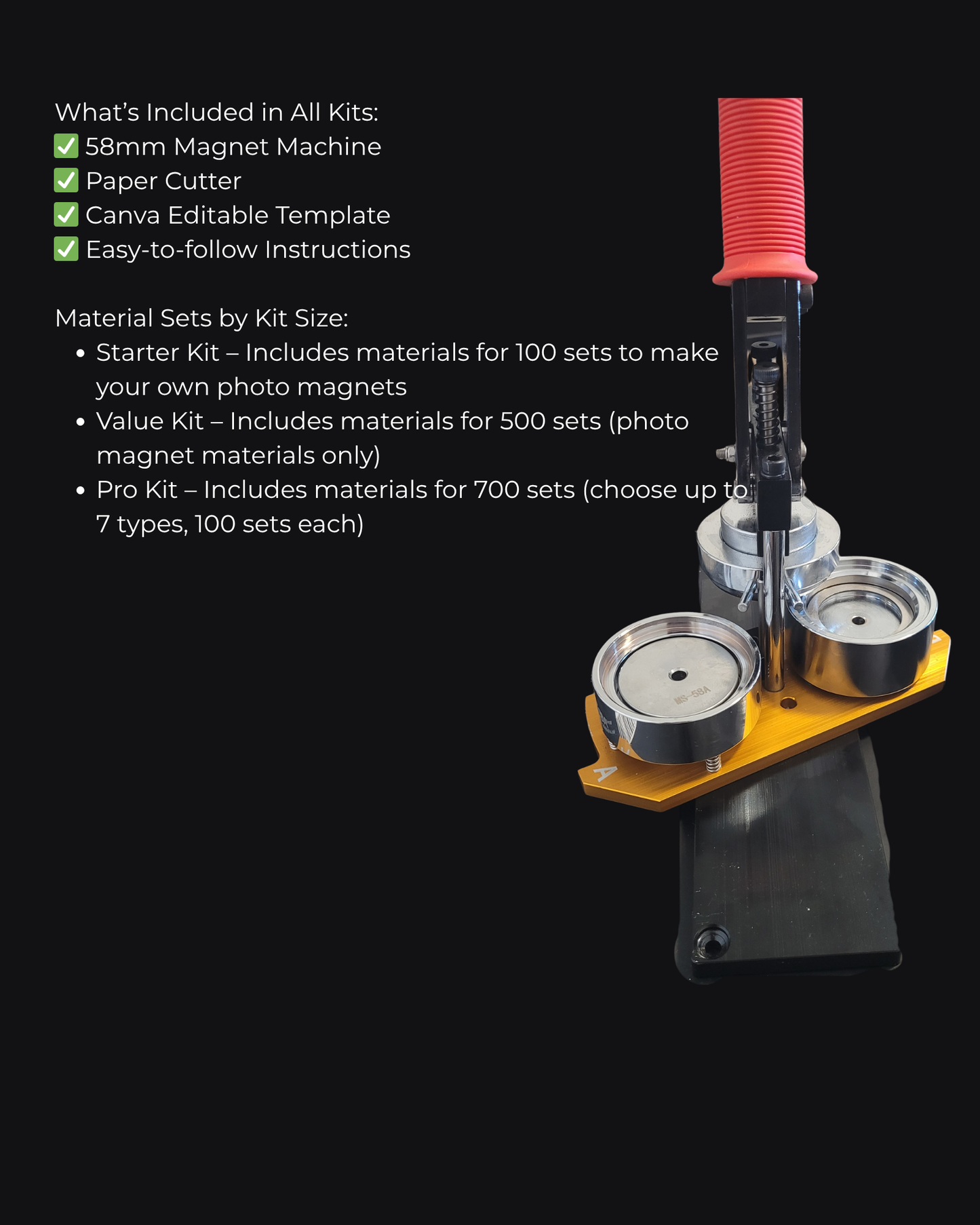 TREASURETOOL 9-in-1 Badge Making Machine 58mm