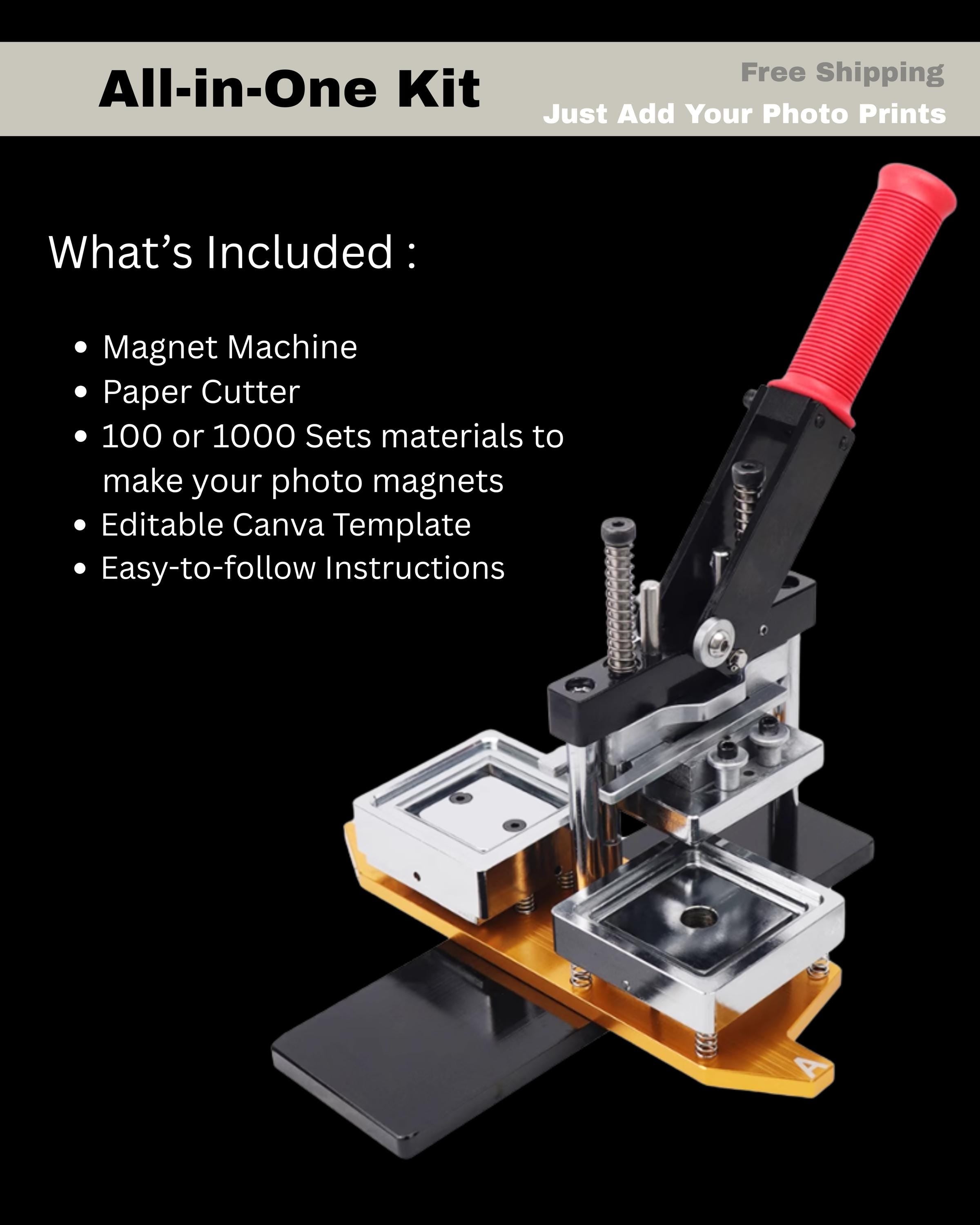 80x80MM (3"x3") Pro Magnets Machine Kit Set