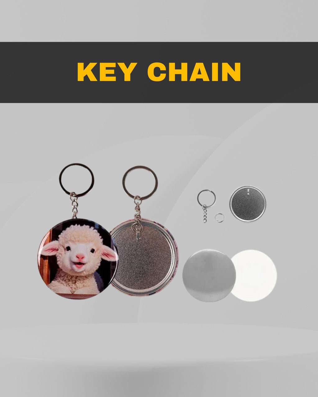 700pcs Mixed 58mm Button Supplies | Magnet, Mirror, Pin, Keychain, Opener | Magnet Kit for Small Business & Gift | Market, Wedding business